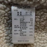 BEN DAVIS ベンデイビス Warmholic Cord JKT ウォームホリック コーデュロイジャケット ワーク ボア グリーン G-0780014 Size L 福生店