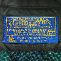 PENDLETON ペンドルトン 70's USA製 ウールシャツ 片ポケット ブラックウォッチ グリーン×ブルー sizeM 瑞穂店