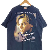 90's Leonardo Dicaprio レオナルドディカプリオ プリントTシャツ ブラック MICHAEL 1998コピーライト 韓国製 Size XL 福生店