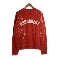 DSQUARED2 ディースクエアード ダメージ加工 クルーネック スウェット ピンク S74GU0677 Size M 福生店