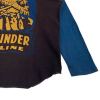 BOOTLEGGERS ブートレガース PATHFINDER GASOLINE プリント 七分袖 ラグランスリーブカットソー ブラック ブルー Size M 福生店