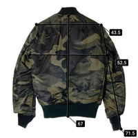 ALPHA INDUSTRIES アルファインダストリーズ TA0179-8076 MA-1 リバーシブルカモ オリーブ×カモフラ sizeM 瑞穂店
