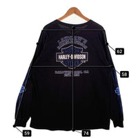 00's HARLEY-DAVIDSON ハーレーダビッドソン バー&シールド ロングスリーブTシャツ ブルーフレイム 2004コピーライト Size XL 相当 福生店