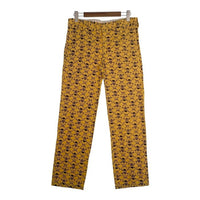 LIFE`S A BEACH ライフズアビーチ 復刻 スカルボーンプリント ワークパンツ イエロー Size L 福生店