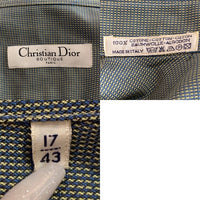 Christian Dior クリスチャン ディオール 半袖コットンシャツ グレー イタリア製 Size 43/17 福生店