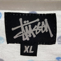 STUSSY ステューシー USA製 スカル総柄 Tシャツ ホワイト sizeXL 瑞穂店