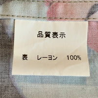 CALEE キャリー オープンカラーレーヨンシャツ アロハ ブラック ハイビスカス Size L 福生店
