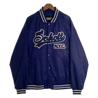Schott ショット 22SS NYLON VARSITY JACKET ナイロン バーシティジャケット スタジャン ロイヤルブルー 3122055 スナップボタン Size 2XL 福生店