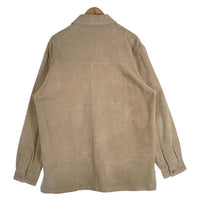 ST.JOHN’S BAY セントジョンズベイ スウェードレザ-シャツ ベージュ Size L 福生店