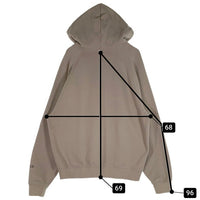FOG ESSENTIALS エッセンシャルズ FRONT LOGO HOODIE フロントラバーロゴ プルオーバーパーカー フーディー カーキ Size L 福生店