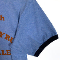 The Real McCOY'S リアルマッコイズ リンガーTシャツ プリント ブルー Size 38 福生店
