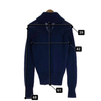 VISVIM ビズビム STURGIS SWEATER F.Z ショールカラー ジップアップウールセーター ネイビー 0113205012005 Size 0 福生店