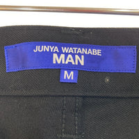 JUNYA WATANABE MAN ジュンヤワタナベマン WJ-P001 AD2022 異素材パッチワークパンツ ブラック sizeM 瑞穂店