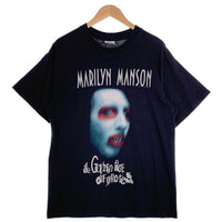 00's MARILYN MANSON マリリンマンソン The Golden Age of Grotesque 半袖 プリント Tシャツ 2002コピーライト ブラック Size L相当 福生店