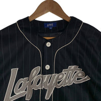 LFYT エルエフワイティー 20TH ANNIVERSARY BASEBALL SHIRT ストライプ ベースボールシャツ ネイビー 半袖 ラファイエット Size XXL 福生店
