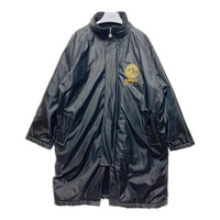 A.VERSACE ヴェルサーチ PVC ベンチコート 刺繍ロゴ ブラック sizeM 瑞穂店