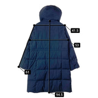 BEAMS HEART ビームス ハート ロングダウンコート 43-19-0394-529 ネイビー sizeM 瑞穂店