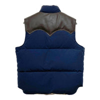 SUGAR CANE シュガーケーン レザーヨーク ダウンベスト ネイビー SC12340 Size S 瑞穂店