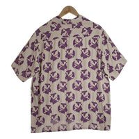 Needles ニードルズ S/S Classic Shirt-R/AC Diamond Jq. ショートスリーブ クラシックシャツ ジャカード パープル MR151 Size L 福生店