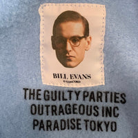 WACKO MARIA ワコマリア BILL EVANS ビルエヴァンス 刺繡 バックプリント スウェットクルーネックトレーナー ブルー Size L 福生店