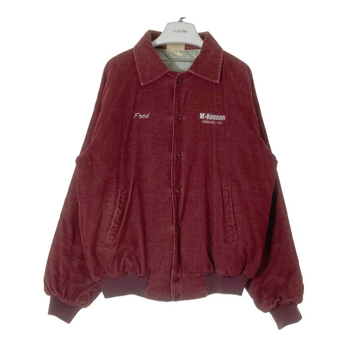 RRL コーデュロイジャケット ボルドー HARTWELL ハートウェル USA製 企業ロゴ刺繍 コーデュロイジャケット