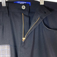 JUNYA WATANABE MAN ジュンヤワタナベマン WJ-P001 AD2022 異素材パッチワークパンツ ブラック sizeM 瑞穂店
