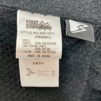 FIRST DOWN ファーストダウン 別注 フリースジャケット ペイズリー柄 ブラック 203-1511 Size L 瑞穂店