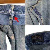 70's LEE リー 101z DENIM PANTS デニムパンツ サイド黒タグ TALONジップ ライトブルー USA製 Size W33 福生店