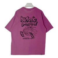 HYSTERIC GLAMOUR ヒステリックグラマー 23SS 02231CT03 HG MOTORCYCLE モーターサイクルポケット付き半袖 Tシャツ パープル sizeL 瑞穂店