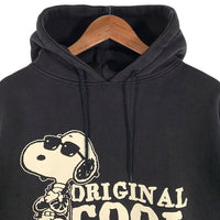 90's JOE COOL スヌーピープリント プルオーバースウェットパーカー ブラック Size 2XL 福生店