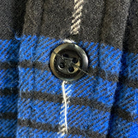 STUSSY ステューシー ネルシャツ チェック柄 ブルー sizeL 瑞穂店