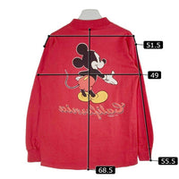 US古着 SHERRY’S ミッキー ロンT 赤 SIZE M (脇下リペアあり) 瑞穂店