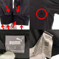 PUMA プーマ ベロア トラックスーツ ジャケット パンツ ブラック ロゴ刺繡 680016-01 Size M 福生店