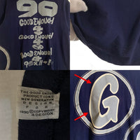 90's GOODENOUGH グッドイナフ サークルG 半袖 Tシャツ ネイビー Size L 福生店