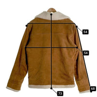 WESTERN by ON TIME スウェード B-3型 レザージャケット ブラウン 内ボア USA製 Size 42 福生店
