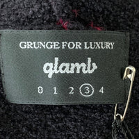 glamb グラム Ginny border hoodie ジニーボーダーフーディ ニットパーカー ブラック レッド GB0319/KNT03 Size 3 福生店