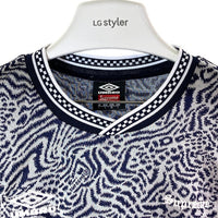 Supreme シュプリーム 23SS Umbro Jacquard Animal Print Soccer Jersey アンブロ ジャガード アニマルプリント サッカージャージ ネイビー sizeXL 瑞穂店