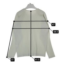 HOMME PLISSE ISSEY MIYAKE オムプリッセイッセイミヤケ HP38JK396 プリーツ ロングスリーブ Tシャツ ライトグレー size3 瑞穂店