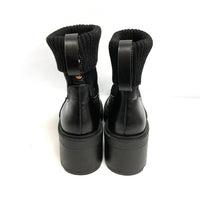 ZARA ザラ タグ付き トラックソールリブソックスブーツ 2164 310 800 ブラック size39 瑞穂店