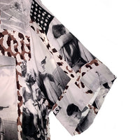WACKO MARIA ワコマリア LARRY CLARK TULSA ラリー・クラーク タルサ 総柄プリント レーヨンオープンカラーシャツ 半袖 ホワイト Size M 福生店