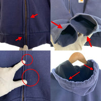 CARHARTT カーハート サーマル ジップアップ フーディー パーカー ネイビー J149NVY Size L 福生店