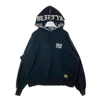 Subciety サブサエティ SUBcrew エンブロイダリー プルオーバーパーカー ブラック sizeL 瑞穂店