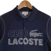 LACOSTE ラコステ ヴィンテージプリント ポロシャツ ネイビー 鹿の子 PH5452 Size FR 4 福生店