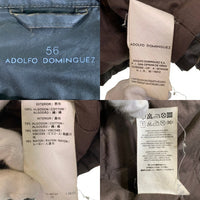 ADOLFO DOMINGUEZ アドルフォドミンゲス コットン フィールドジャケット ブラウン Size 56 福生店