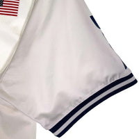 NIKE SB ナイキエスビーUSA V NECK JERSEY QS Tee メッシュ ゲーム 半袖 Tシャツ ホワイト CT6072-100 Size XL 福生店