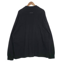 FOG ESSENTIALS エッセンシャルズ フロントアーチラバーロゴプリント モックネック ロングスリーブTシャツ ブラック Size M 福生店