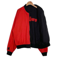 90's Marlboro Reversible Jacket マルボロ リバーシブルジャケット ブラック レッド ロゴワッペン Size XL 福生店