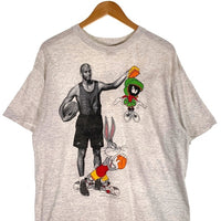 90`s NIKE ナイキ MICHAEL JORDAN マイケルジョーダン SPACE JAM スペースジャム プリントTシャツ アッシュグレー バッグスバニー 銀タグ Size L 福生店