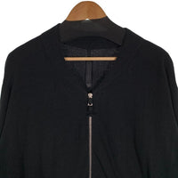 NIKE Every Stitch Considered ナイキ エブリ ステッチ コンスィダー ジップアップ リブ セーター ブラック コットン シルク カシミヤ Size M 福生店