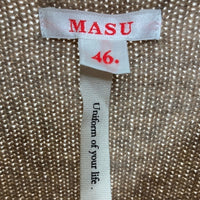 MASU エムエーエスユー 19AW PABLO SWEATER パブロ ウールニットボーダーセーター ブラウン オレンジ MUFW-KN0291 Size 46 瑞穂店